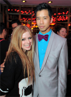 Avril en el cumpleaños de Jared Eng