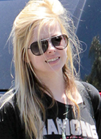 Avril con Chad en Los Feliz